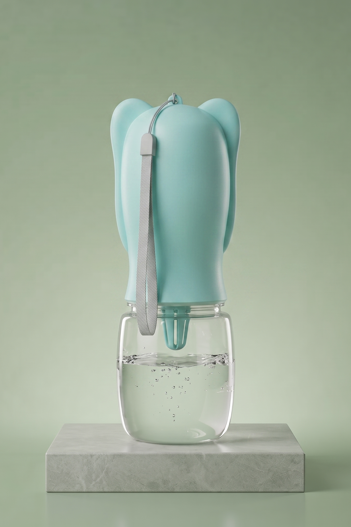 Gourde portable BALADE avec bol intégré pour hydrater chien et chat en balade